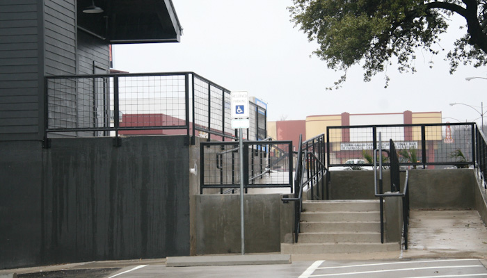New ADA ramp and stairs